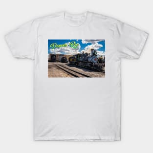 Denver and Rio Grande 425 Steam Locomotive at Antonito Colorado T-Shirt